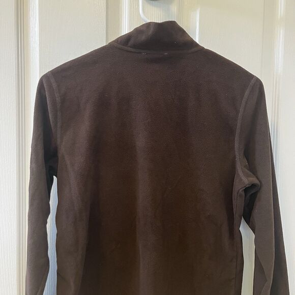 The North Face Brown Quarter Zip Fleece Pullover Top TKA 100 Women’s Size M - Picture 11 of 12